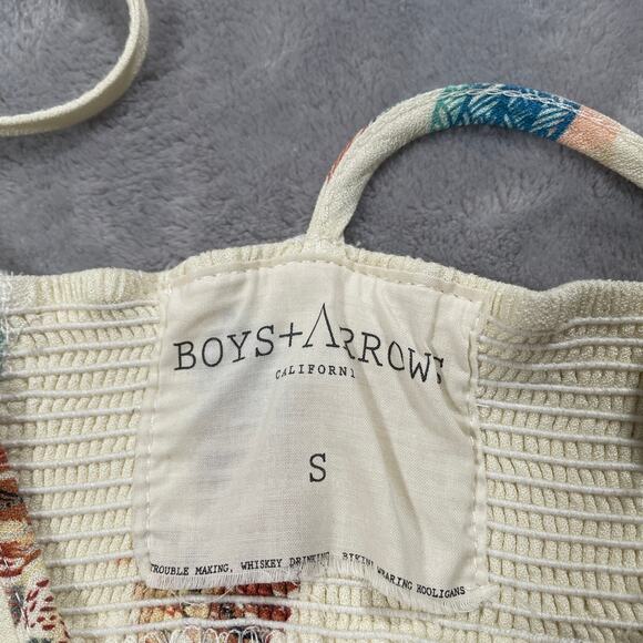 Boys Arrows Dress Small Be Cool Honey Bunny Bird Print Boho Flowy Open Back - Picture 4 of 9